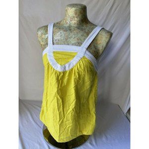 Banana Republic Womens Top XS Yellow Solid Blouse